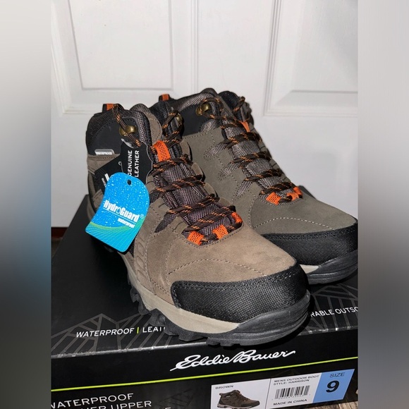 Eddie Bauer Other - NWT Men’s Eddie Bauer Harrison Waterproof Outdoor Boots Size 9